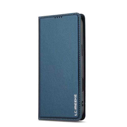 Funda de PU con textura fina esmerilada para iPhone 17 LC.IMEEKE L1 Series (azul)