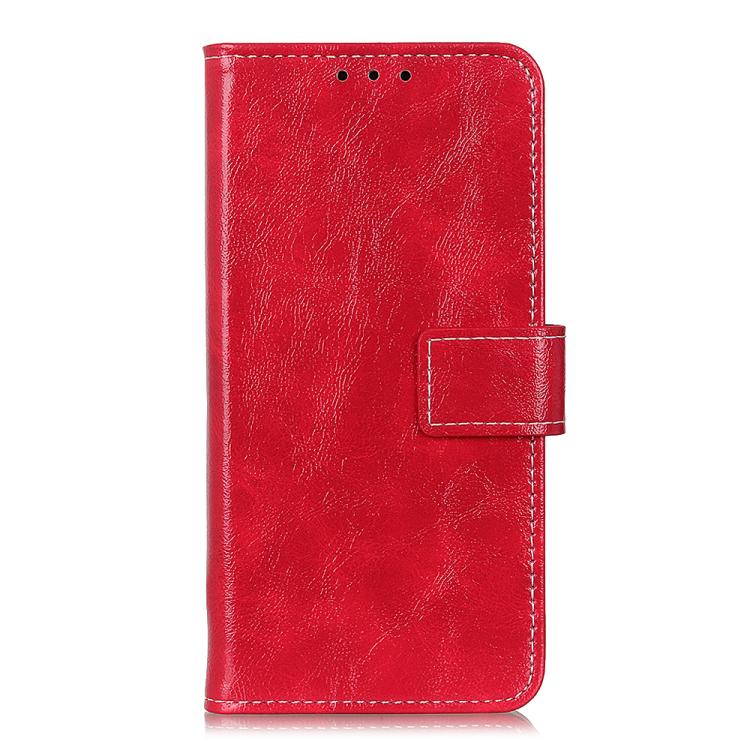 Funda de cuero con textura retro de caballo loco para Samsung Galaxy A17 5G (roja)