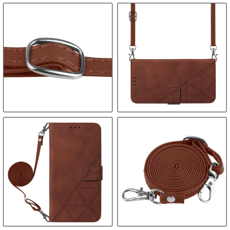 Funda de Cuero con Tapa y Relieve 3D para OnePlus Nord N10 5G (Marrón)