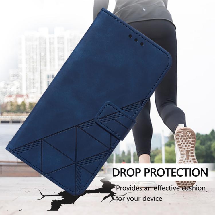 Funda de Cuero con Tapa y Relieve 3D para OnePlus Ace 5 Pro / Ace 5 / 13R (Azul)