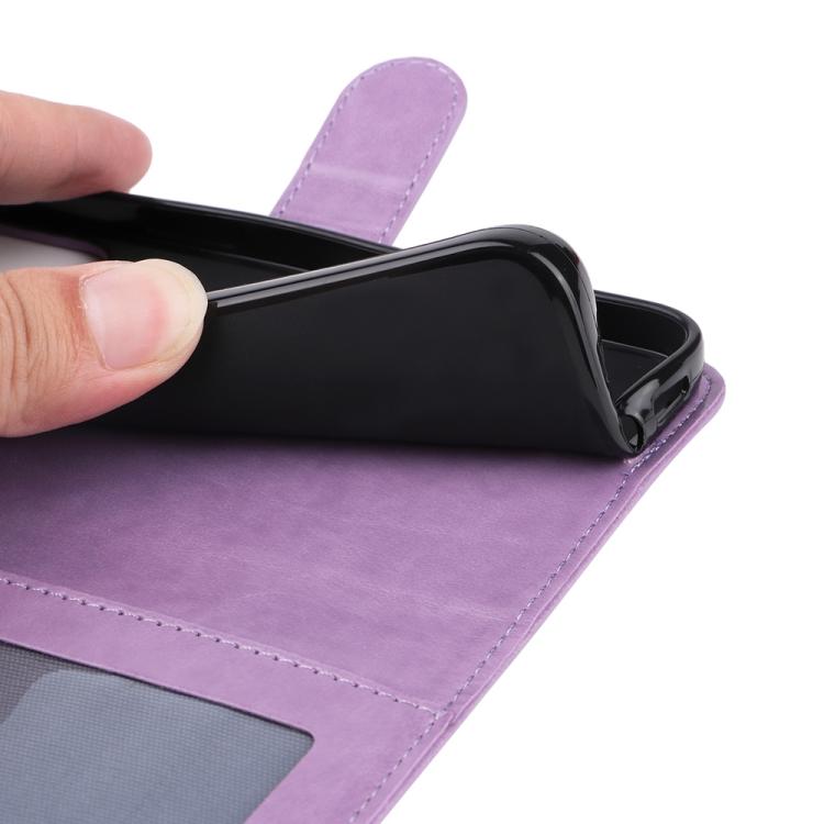 Funda de piel con estampado de girasoles para Samsung Galaxy A56 5G (morada)