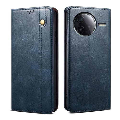 Funda de Cuero con Textura Crazy Horse para Redmi K80 Pro (Azul)