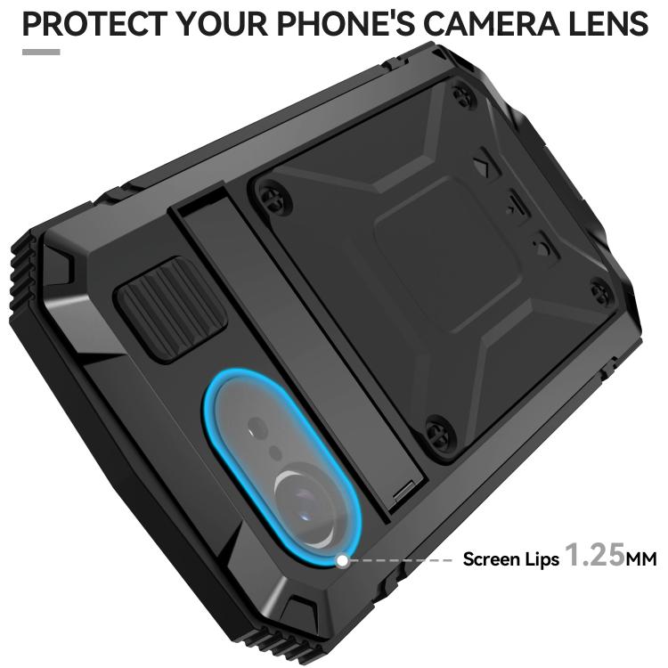 Funda para iPhone 16E R-Just Life Resistente al Agua Polvo Golpes (Negra)