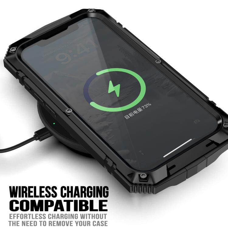 Funda para iPhone 16E R-Just Life Resistente al Agua Polvo Golpes (Negra)