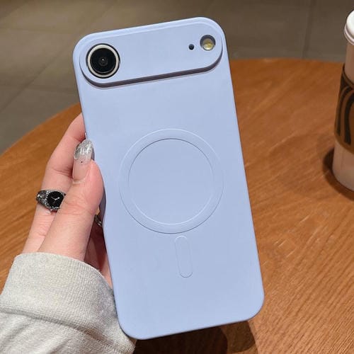 For iPhone 17 Air Solid Color Liquid Silicone MagSafe Magnetic Phone Case(Yuanfeng Blue)