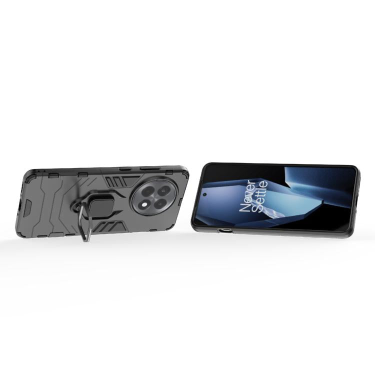 Funda de Teléfono OnePlus Ace 5 5G/13R con Soporte de Anillo Magnético PC + TPU (Negro)