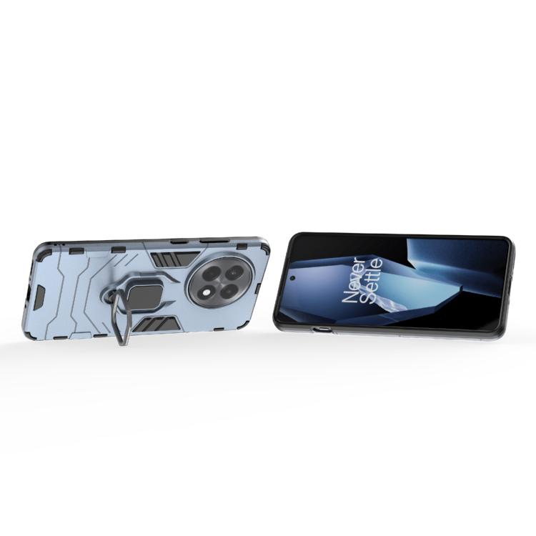 Funda de Teléfono OnePlus Ace 5 5G/13R con Soporte Anillo Magnético PC y TPU (Azul Marino)