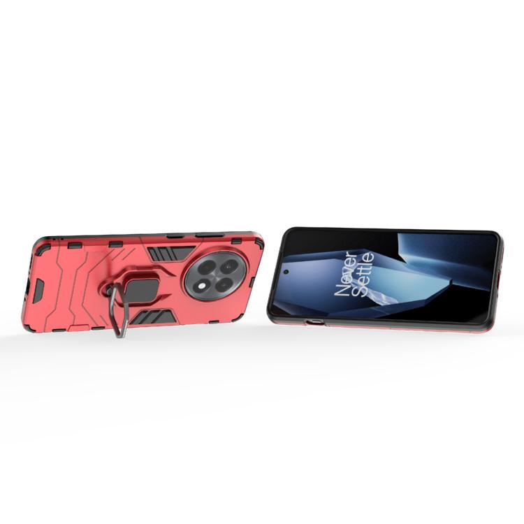 Funda para OnePlus Ace 5 5G/13R con Soporte de Anillo Magnético PC + TPU (Rojo)