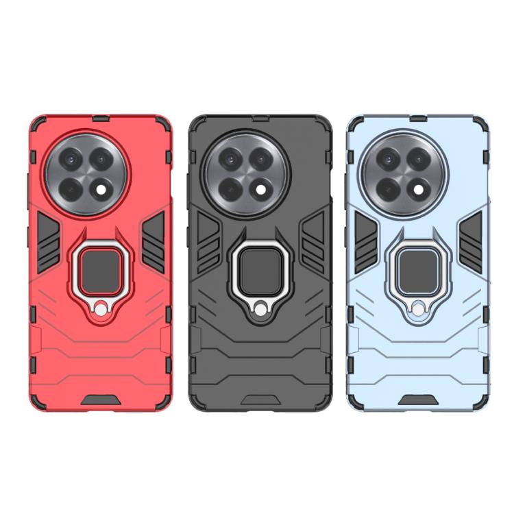Funda para OnePlus Ace 5 5G/13R con Soporte de Anillo Magnético PC + TPU (Rojo)