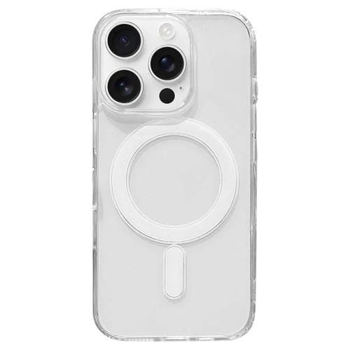 Funda de acrílico transparente de TPU MagSafe para iPhone 16 Pro, versión con animación emergente (transparente)
