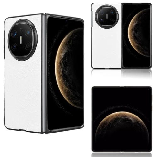 Funda Trasera Huawei Mate X6 con Textura de Cocodrilo (Blanca)