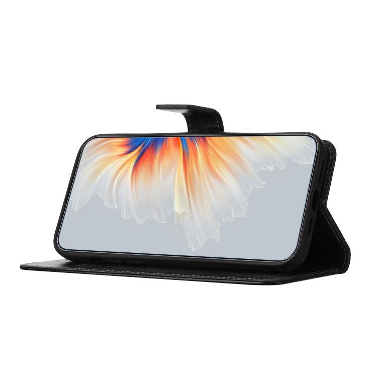 Funda de piel con relieve floral para Samsung Galaxy A17 5G (negra)