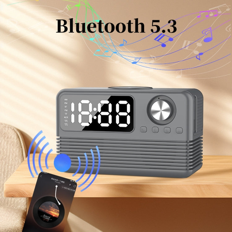 Altavoz Despertador Bt509 Bluetooth 5.3 Pantalla Música Radio (Rosa)