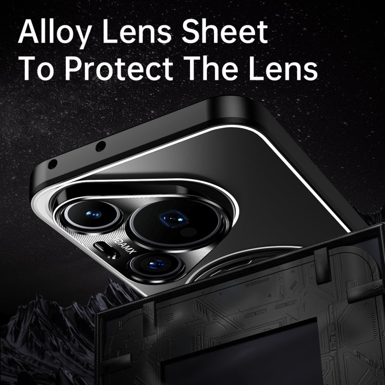 Funda Metal Esmerilado con Soporte Giratorio para Huawei Nova 13 Pro (Titanio)