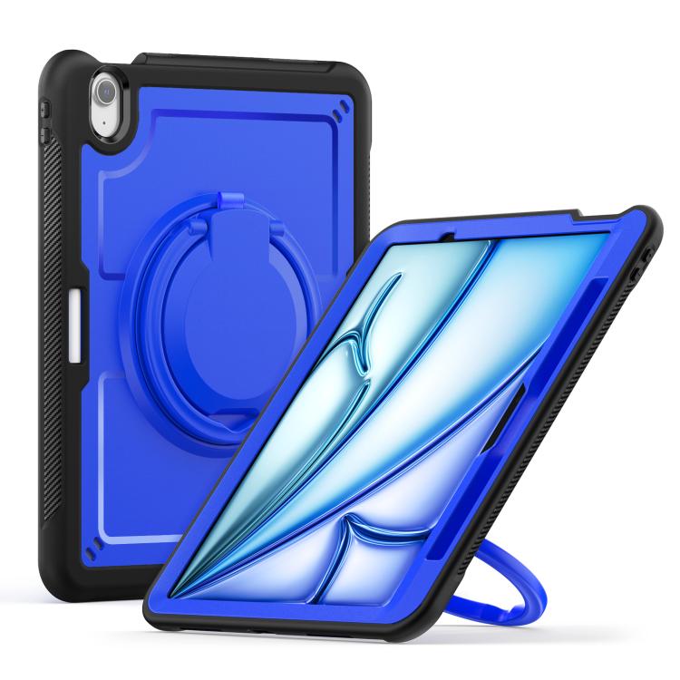 Funda híbrida para iPad Air 11 (2025/2024) con asa y correa (Azul Oscuro)