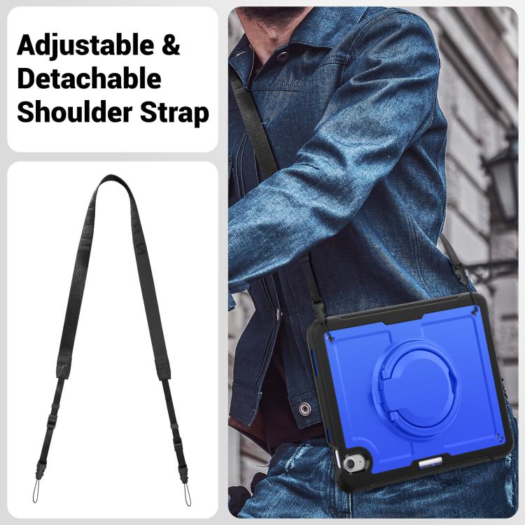 Funda híbrida para iPad Air 11 (2025/2024) con asa y correa (Azul Oscuro)