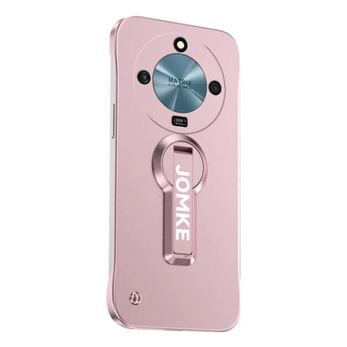 Estuche para Teléfono Honor X50 con Soporte Giratorio 360 Grados y Barniz para Hornear (Rosa)