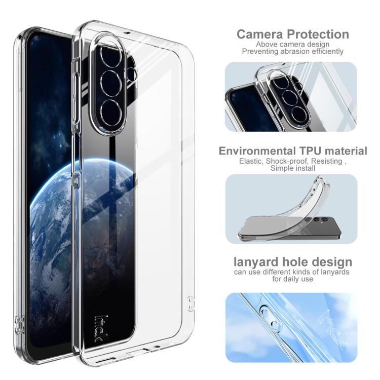 Funda protectora de TPU transparente superdelgada a prueba de golpes para Samsung Galaxy A17 5G imak UX-5 Series (transparente)