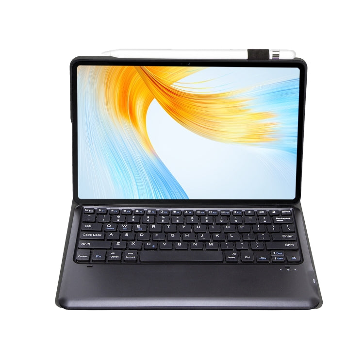 Funda de Cuero para Huawei Matepad Air 12 (2024) con Teclado Bluetooth Desmontable (Negro)