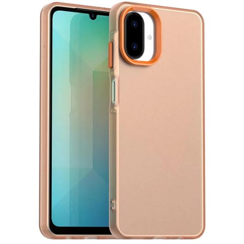 Funda híbrida de TPU a prueba de golpes para Samsung Galaxy A07 4G Candy PC (naranja)