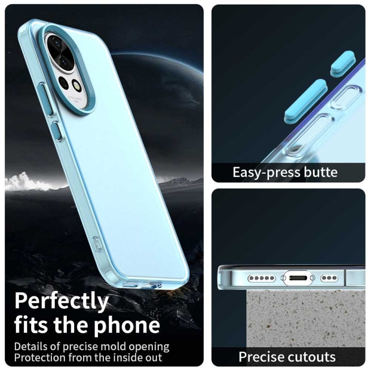 Funda híbrida TPU a prueba de golpes para Huawei Nova 12 Candy PC (Azul)