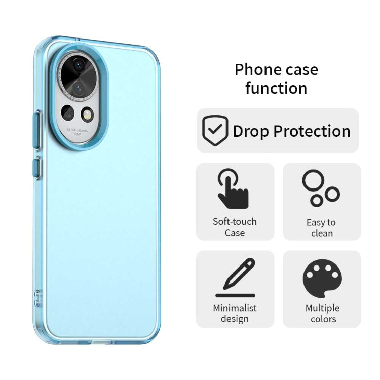 Funda híbrida TPU a prueba de golpes para Huawei Nova 12 Candy PC (Azul)