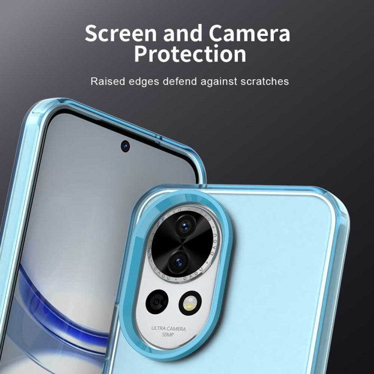 Funda híbrida TPU a prueba de golpes para Huawei Nova 12 Candy PC (Azul)