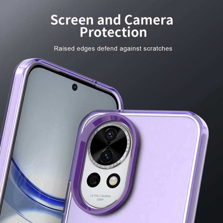 Funda híbrida TPU a prueba de golpes Huawei Nova 12 Candy PC (Morado)