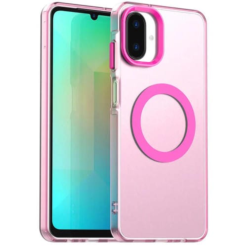 Funda híbrida de TPU y PC con Magsafe Candy para Samsung Galaxy A07 4G (roja)
