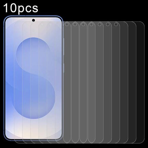 10 películas de vidrio templado 9H 2.5D de 0,26 mm para Samsung Galaxy S25 FE 5G
