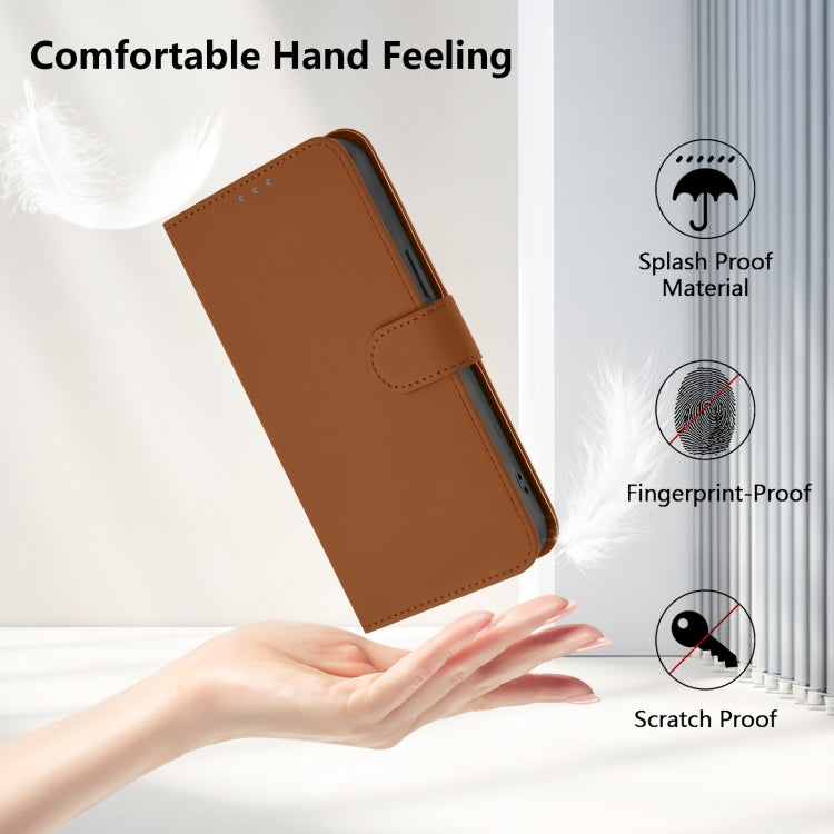 Funda de Cuero con Cordón para OnePlus 9 Skin Feel (Marrón)