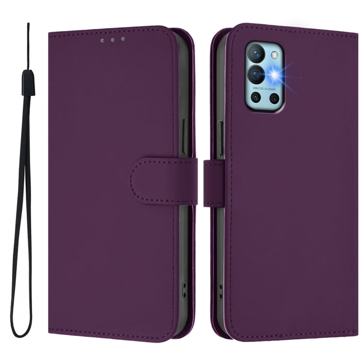 Funda Piel Sintética con Cordón para OnePlus 9R/8T (Violeta)