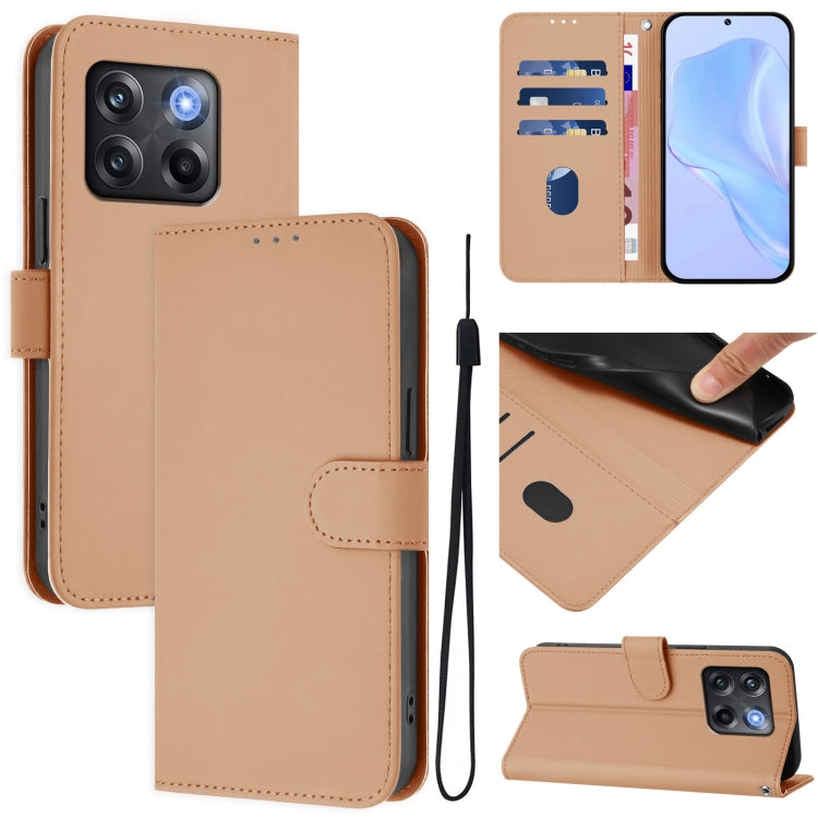 Funda de Cuero con Cordón para OnePlus Ace Pro 5G (Piel)