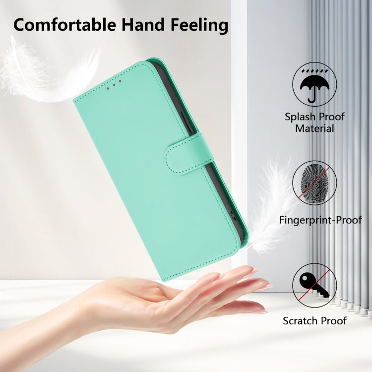 Funda de piel sintética con cordón para OnePlus Nord Ce 5G (Verde Menta)