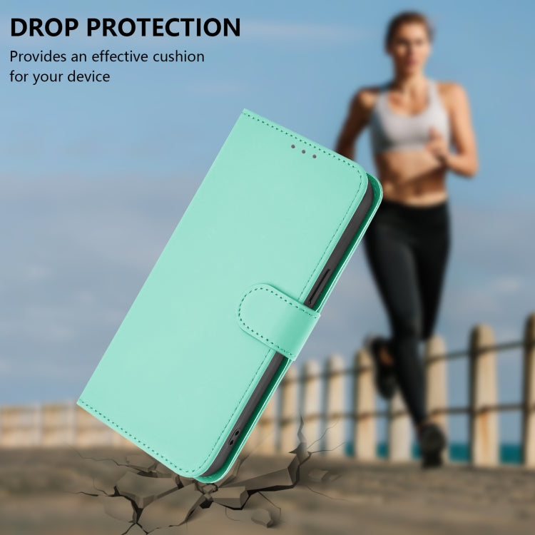 Funda de piel sintética con cordón para OnePlus Nord Ce 5G (Verde Menta)