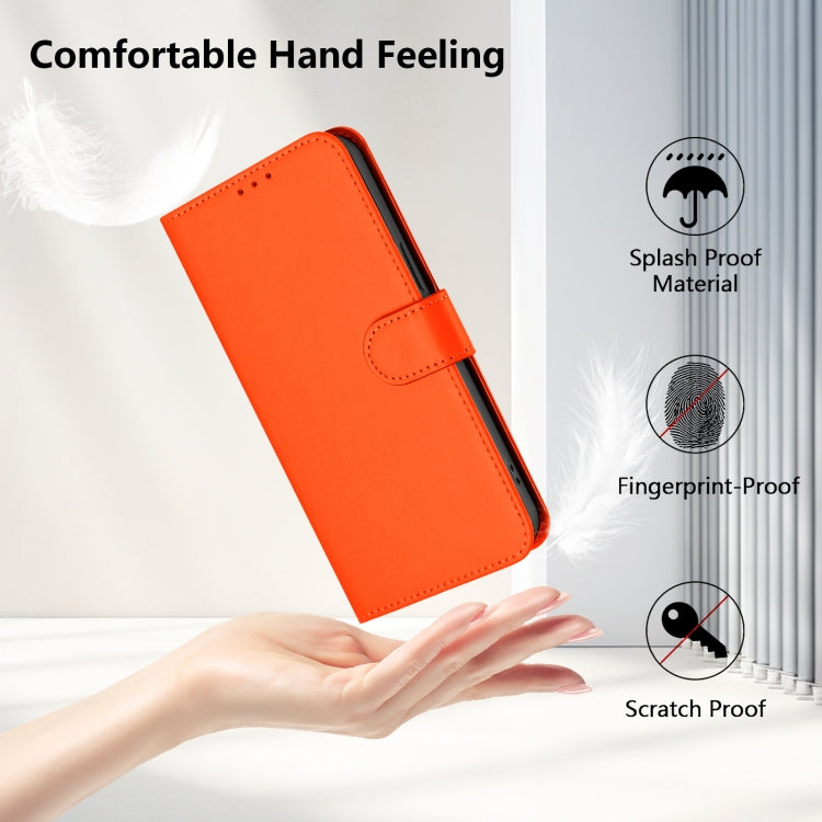 Funda de Piel Sintética con Cordón para OnePlus Nord Ce 2 5G (Naranja)
