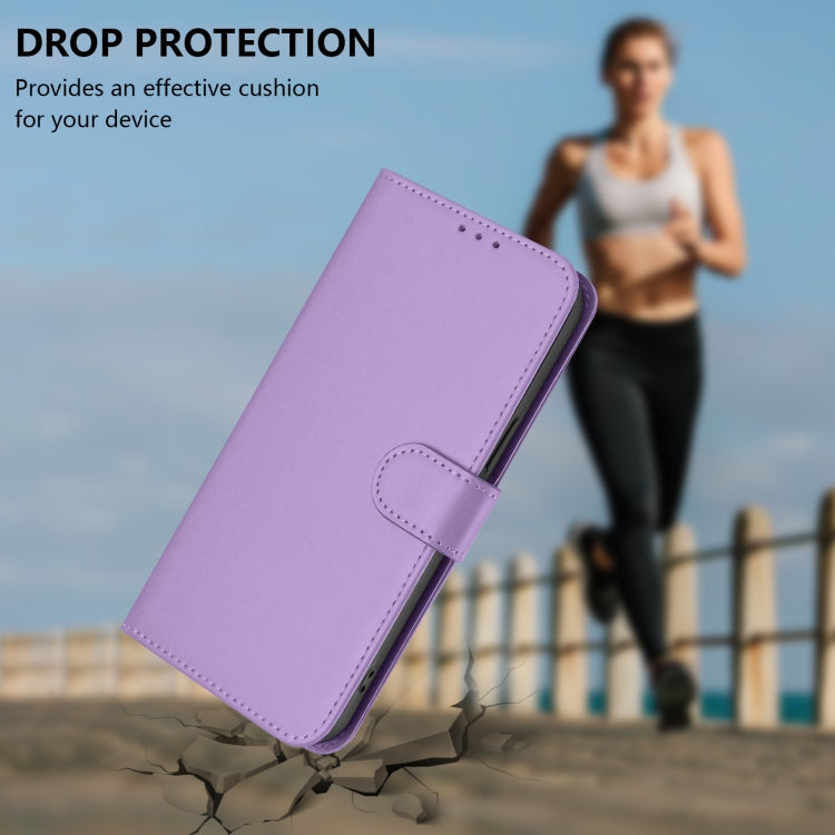 Funda de Piel Sintética con Cordón para OnePlus Nord Ce 2 5G (Morado Lavanda)