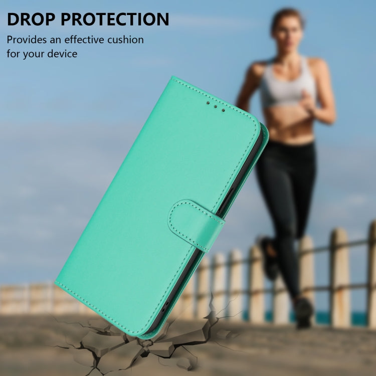 Funda de Piel Sintética con Cordón para OnePlus Nord Ce 2 5G (Verde)
