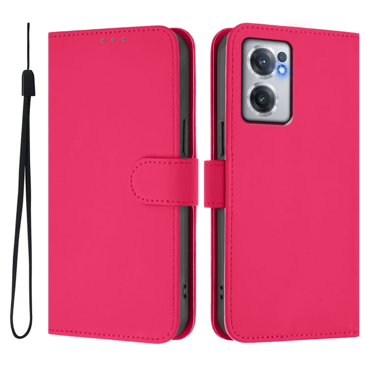 Funda de Piel Sintética con Cordón para OnePlus Nord Ce 2 5G (Sólido)
