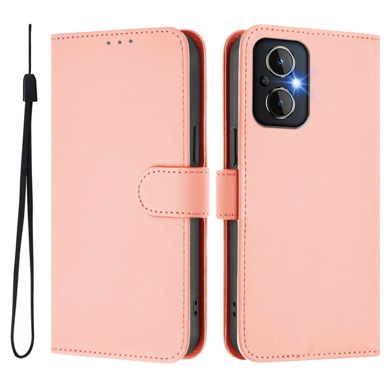 Funda de Cuero con Cordón para OnePlus Nord N20 5G (Rosa)