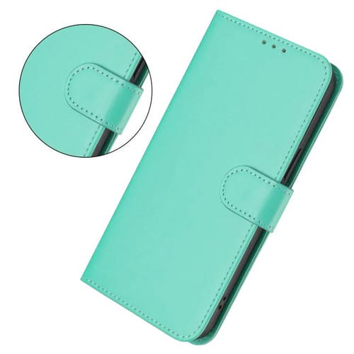 Funda de cuero con textura de piel y cordón para TCL 605/60 SE (verde)