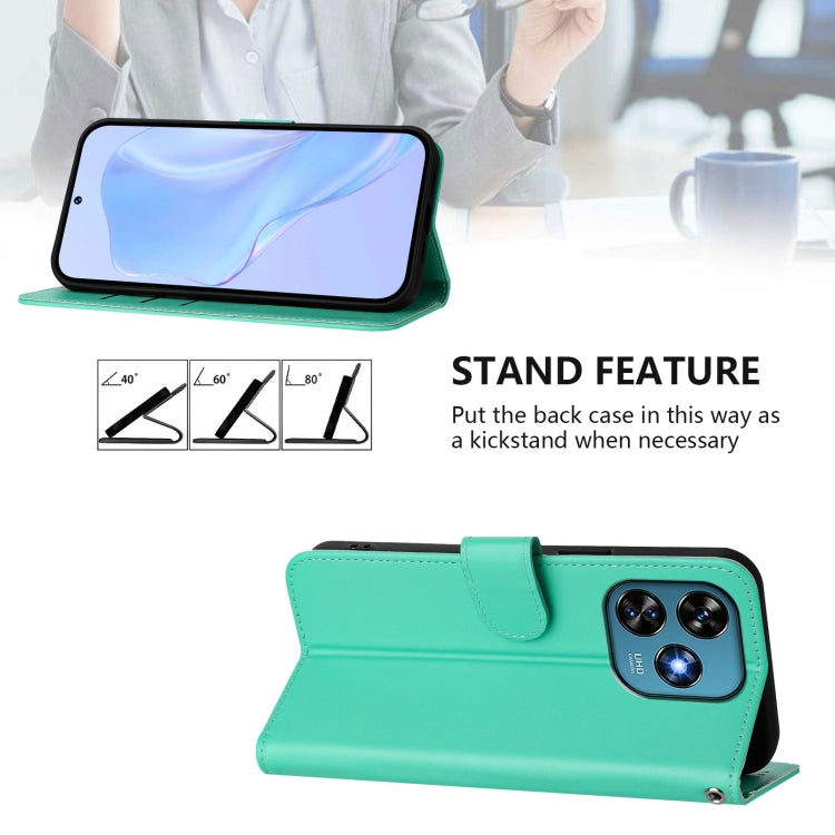 Funda Piel Sintética con Cordón para Teléfono Oukitel C51 (Verde)