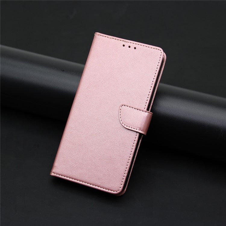 Funda de Piel con Tapa y Hebilla para Teléfono Itel A50C 4G (Oro Rosa)