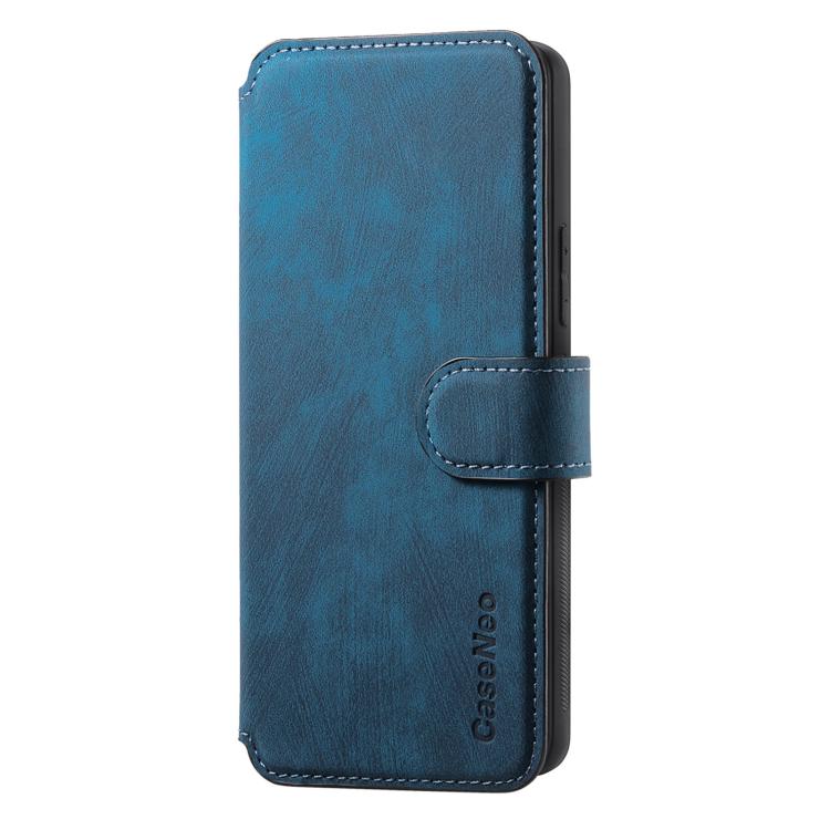 Funda Neo Magsafe Rfid Antirrobo de Cuero Retro para Realme Gt7 Pro (Azul)