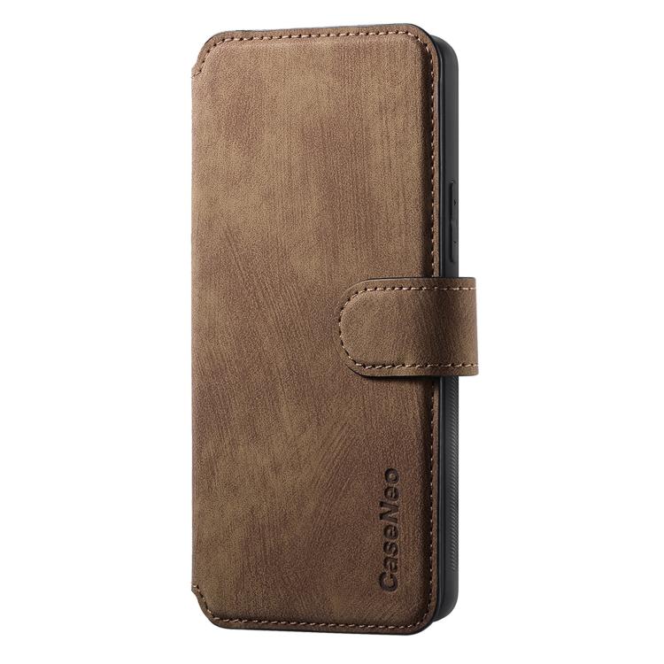 Funda de Cuero Retro Antirrobo con Rfid Magsafe para Realme Neo7 (Marrón)