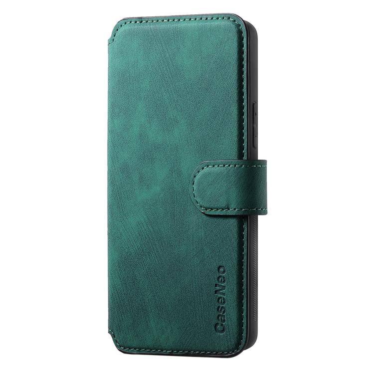 Funda para Realme Neo7 Neo Magsafe Rfid Antirrobo de Cuero Retro (Verde)