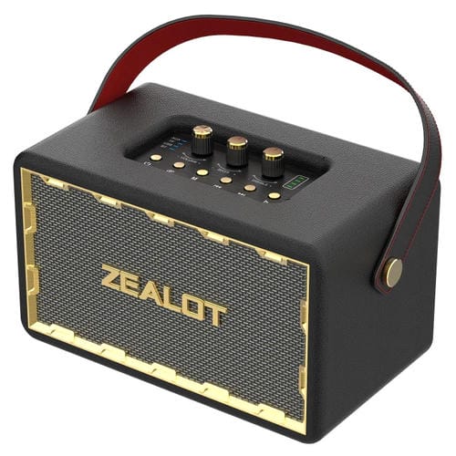 Altavoz Bluetooth Portátil Zealot Mt01 Retro Card Inalámbrico (Negro)