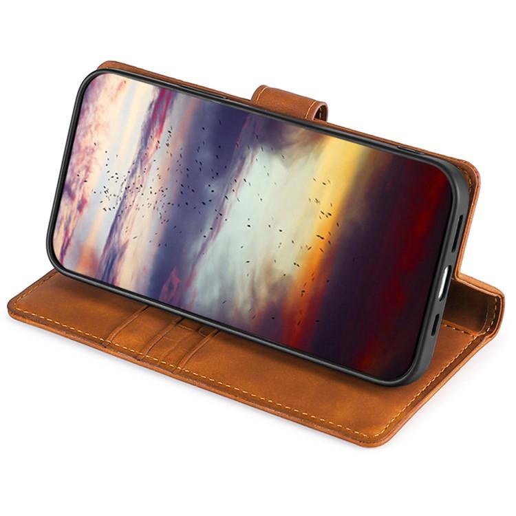 Funda de piel con cierre magnético y diseño de cocodrilo para Samsung Galaxy Xcover 7 Pro 5G (marrón)
