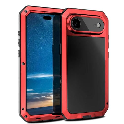 Funda metálica triple a prueba de golpes RedPepper para iPhone 17 Air (roja)
