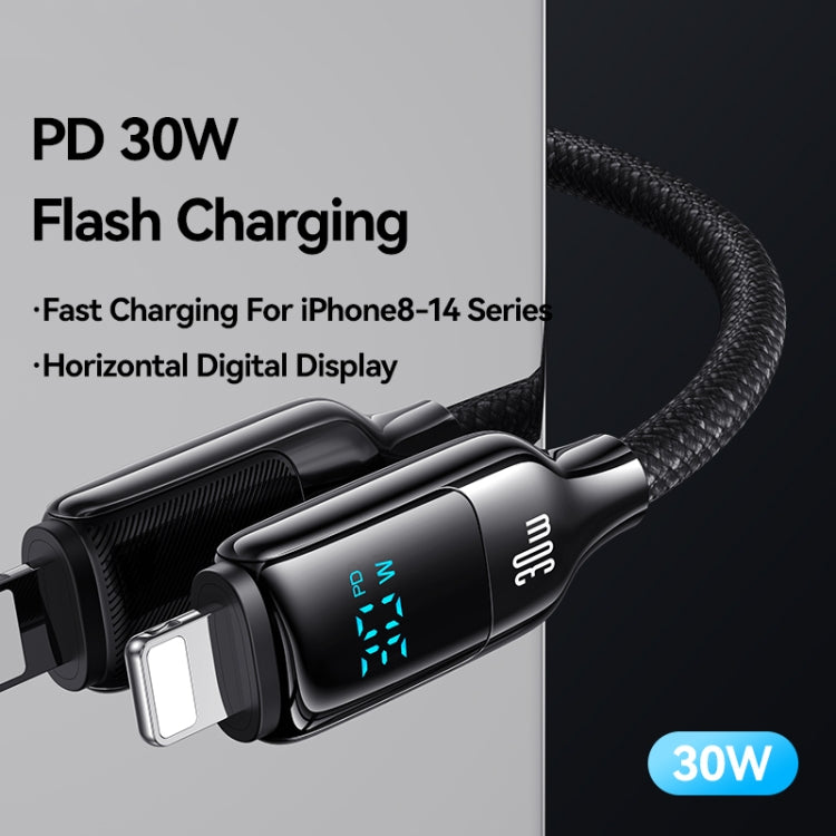 Cable de Datos Usams SJ741 USB-C a Pantalla Digital 8 Pines 30W 1,2 m (Titanio)